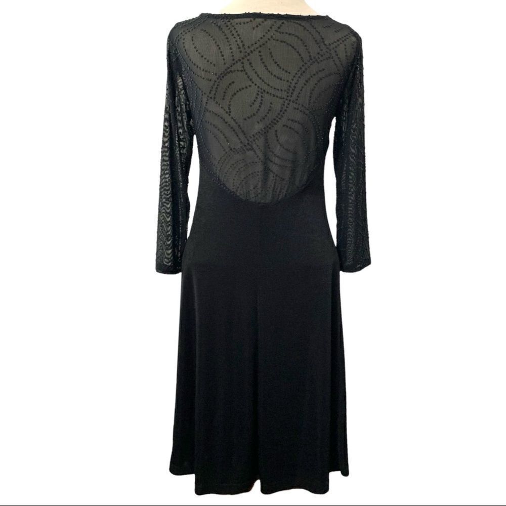 Vintage Carol Anderson Beaded Mesh Evening Dress - Picture 2 of 7